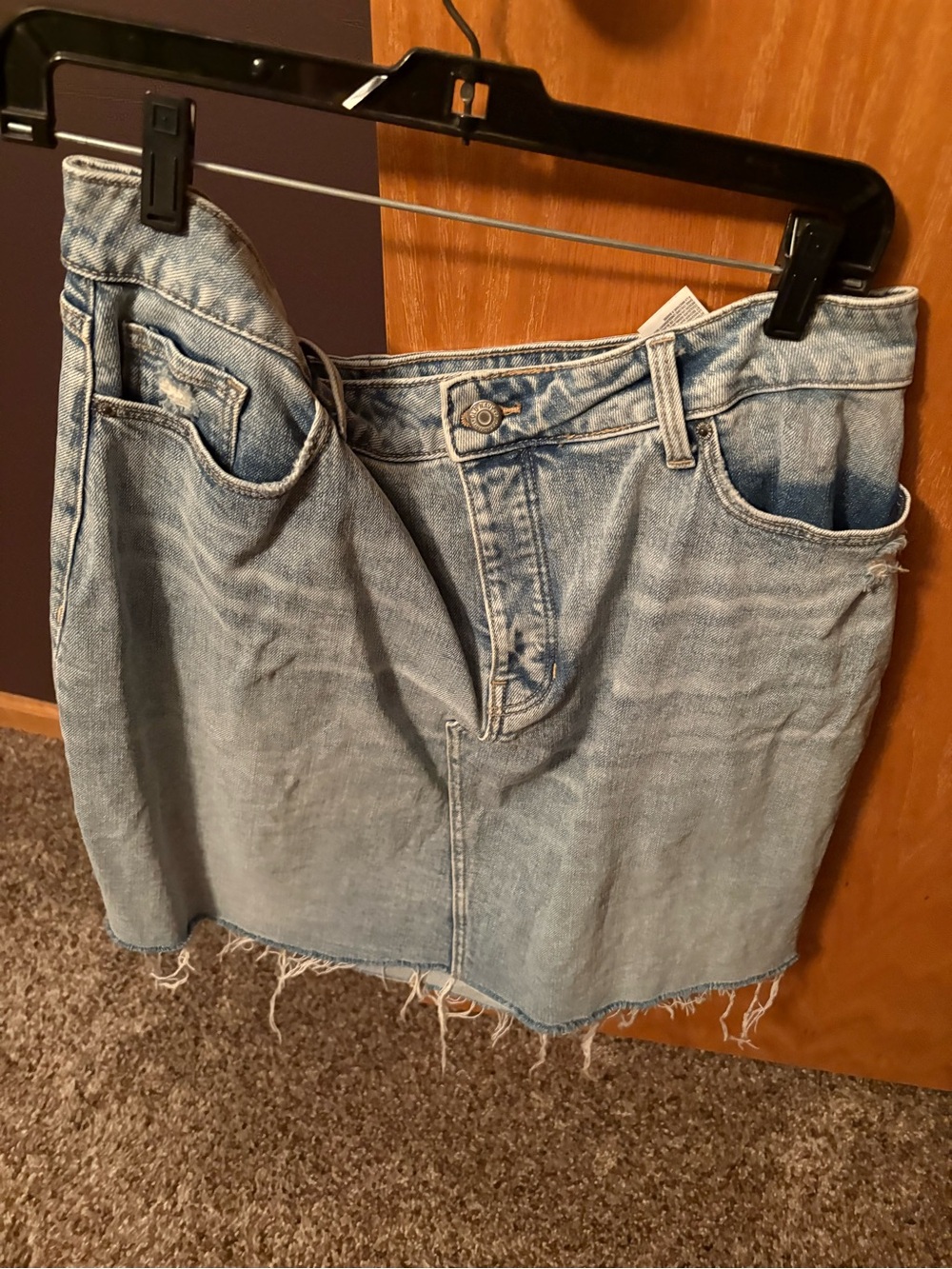 Old Navy Light Blue Denim Mini Skirt